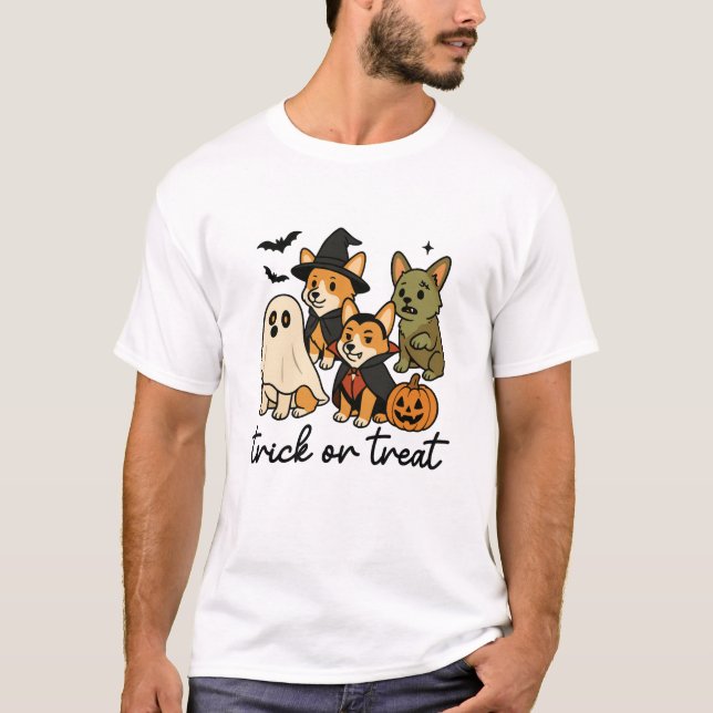 corgi halloween costume  T-Shirt (Vorderseite)