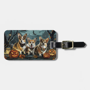Corgi Halloween Gruselig Gepäckanhänger