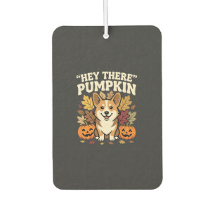 Corgi Halloween Hey There Kürbis Design Autolufterfrischer