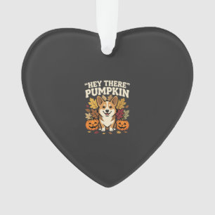 Corgi Halloween Hey There Kürbis Design Ornament