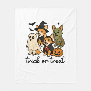 Corgi-Halloween-Kostüm  Fleecedecke
