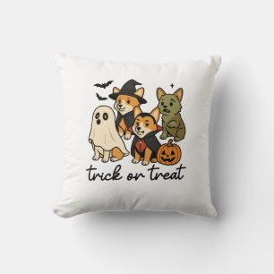 Corgi-Halloween-Kostüm Kissen