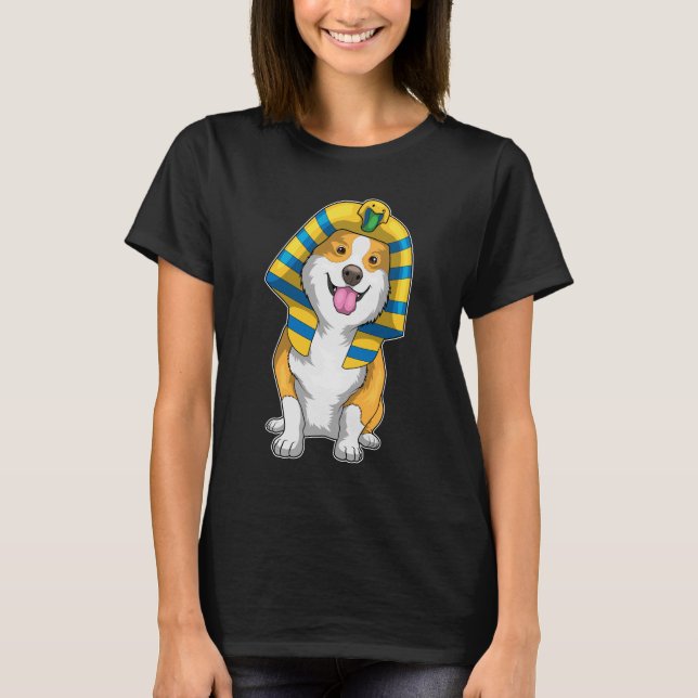 Corgi Halloween Pharaoh T-Shirt (Vorderseite)