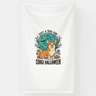 Corgi-Halloween-Shirt für Mädchen, die Hunde liebe Banner