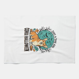 Corgi-Halloween-Shirt für Mädchen, die Hunde liebe Geschirrtuch