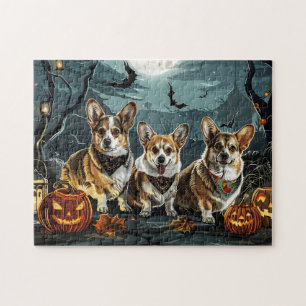 Corgi Halloween Spooky Puzzle
