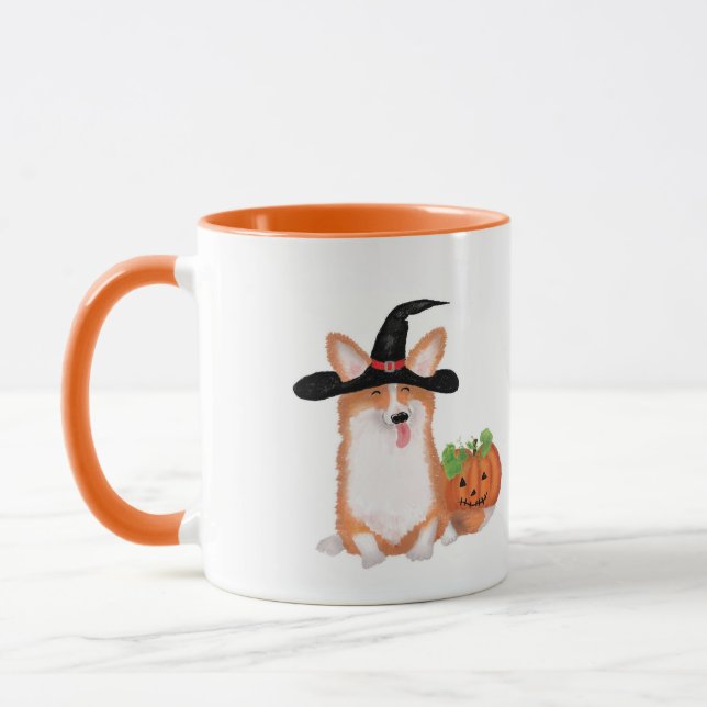 Corgi Halloween Tasse (Links)