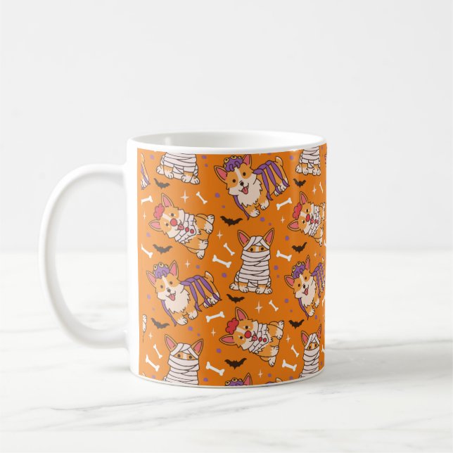 Corgi Halloween Tasse (Links)