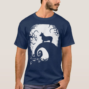 Corgi Halloween unter dem Mondlicht Spooky Dog Fun T-Shirt