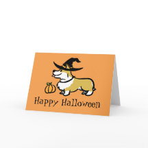 Corgi Halloween-Witch