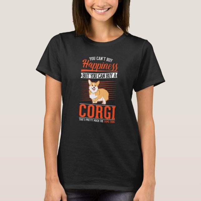 Corgi Happiness Welsh Corgi Premium T-Shirt (Vorderseite)
