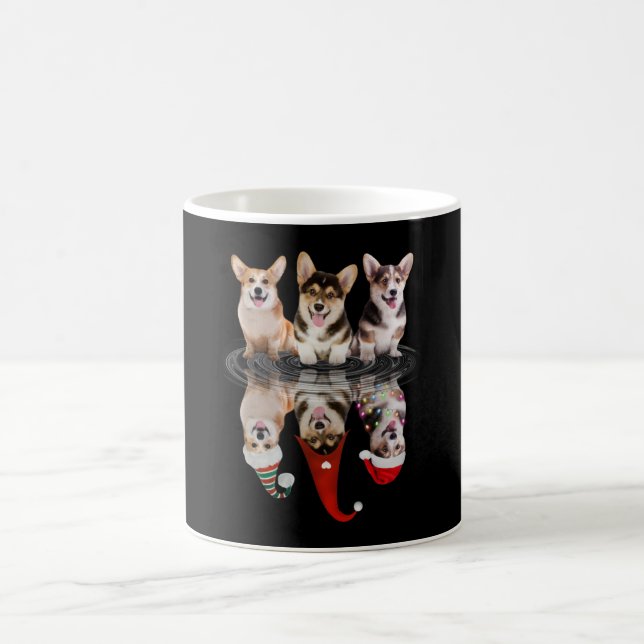 Corgi Happy Christmas Funny Disguy Dog Kaffeetasse (Mittel)