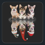 Corgi Happy Christmas Funny Disguy Dog Quadratischer Aufkleber<br><div class="desc">Das beste Shirt für Ihren Kleiderschrank und stolze Momente,  sodass Sie Ihren T - Shirt gelassen,  Ihre Botschaft und Liebe zu erkunden.</div>