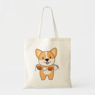 Corgi Happy Halloween Hund Kostüm Tote Tag Tragetasche