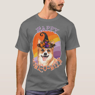 Corgi Happy Howloweenfunny Halloween Dog Lover309 T-Shirt