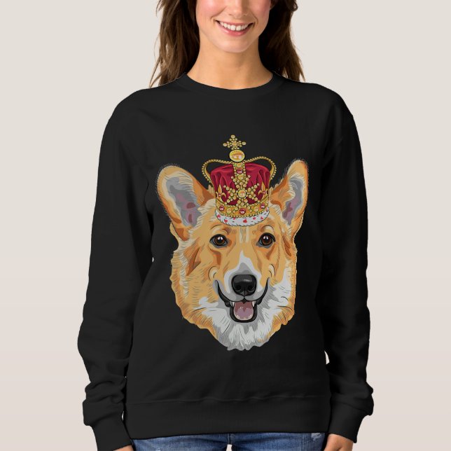 Corgi Happy Sweatshirt (Vorderseite)