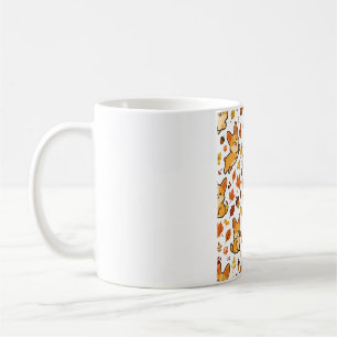 Corgi Herbstblätter Fallen Muster Kaffeetasse