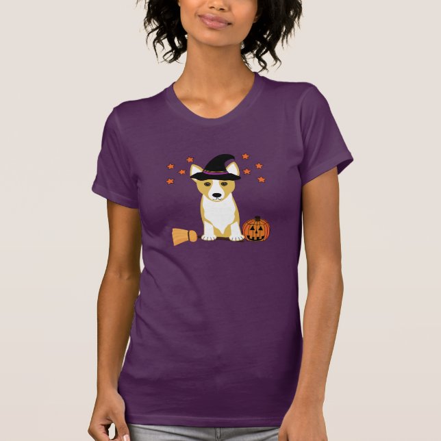 Corgi-Hexe T-Shirt (Vorderseite)
