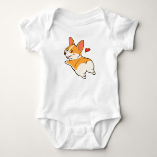 Corgi-Hintern Baby Strampler