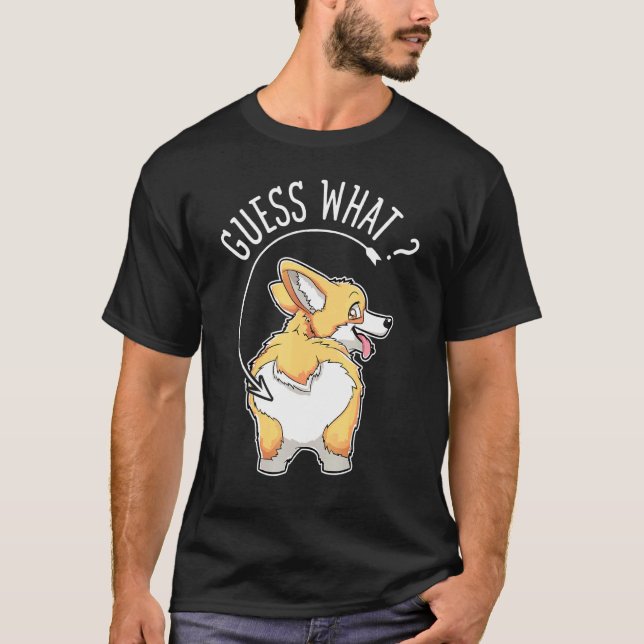 Corgi Hintern Corgis Hund Welpen Shirts (Vorderseite)