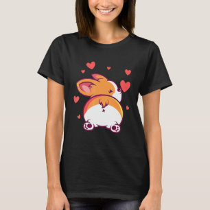 Corgi-Hintern für einen walisischen Corgi-Hund T-Shirt