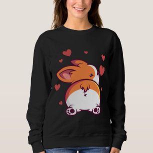 Corgi-Hintern für einen walisischen Korgi-Hund Sweatshirt