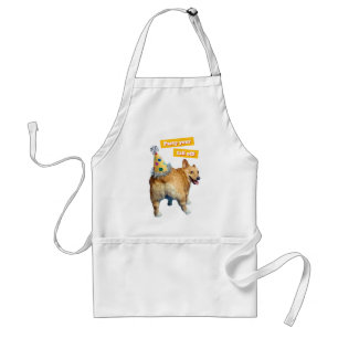 Corgi-Hintern-Geburtstagshut Schürze