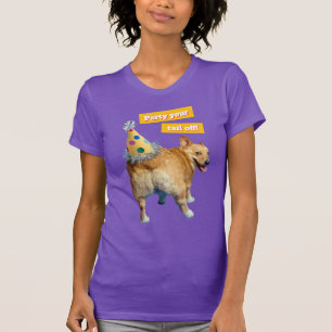 Corgi-Hintern-Geburtstagshut T-Shirt