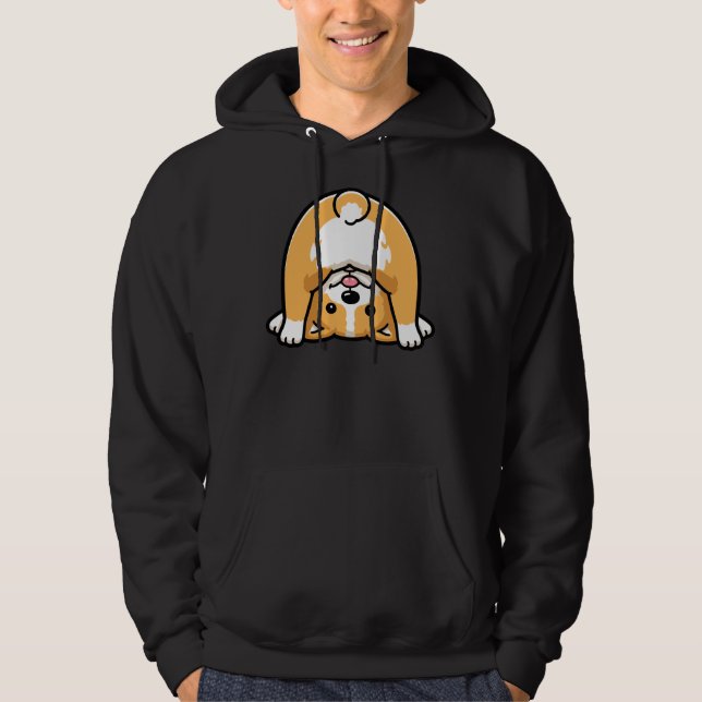 Corgi Hintern Hoodie (Vorderseite)