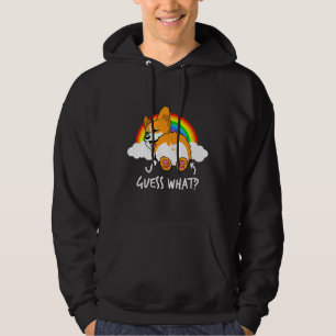 Corgi Hintern rät, was lustig Hoodie