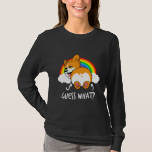 Corgi Hintern rät, was lustig T-Shirt