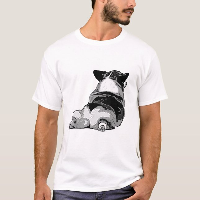 Corgi-Hintern T-Shirt (Vorderseite)