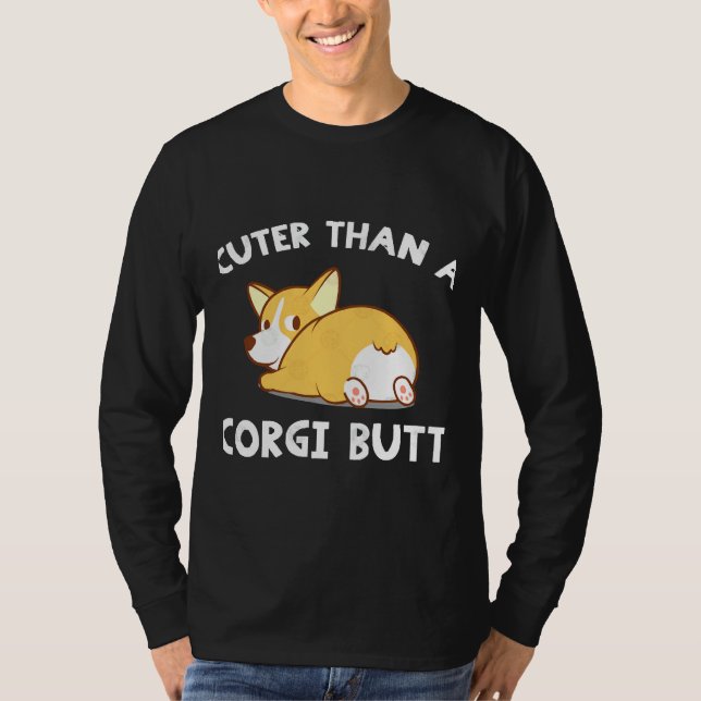Corgi Hintern T-Shirt (Vorderseite)
