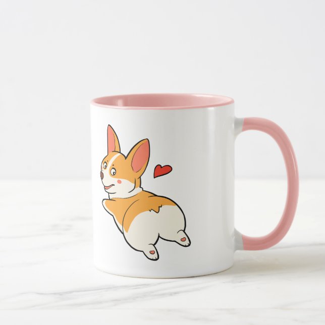 Corgi-Hintern Tasse (Rechts)