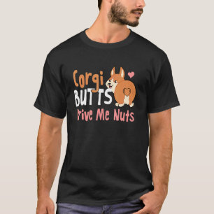 Corgi-Hintern treiben mich an den Nüssen herzenför T-Shirt