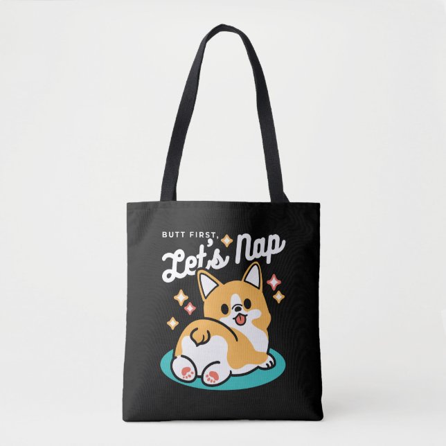 Corgi Hintern und Nickerchen Vibes - Niedlicher Sc (Vorderseite)