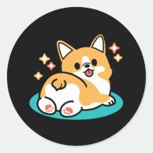Corgi Hintern und Nickerchen Vibes - Niedlicher Sc