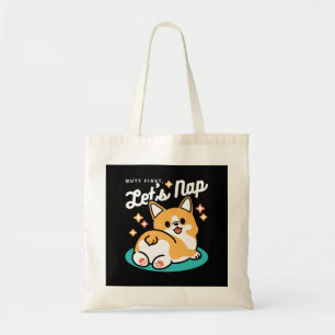 Corgi Hintern und Nickerchen Vibes - Niedlicher Sc Tragetasche