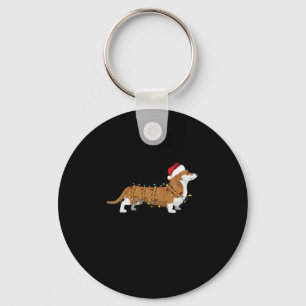 Corgi Holiday Weihnachts Light Essential T - Shirt Schlüsselanhänger
