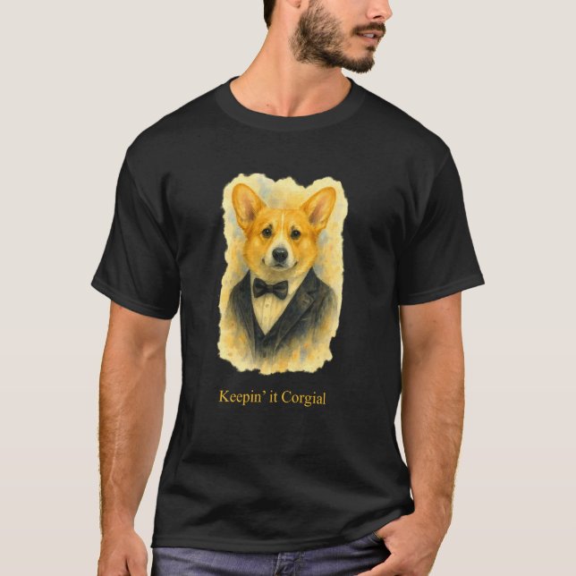 Corgi Humor - Keep it 2019 Corgial T-Shirt (Vorderseite)