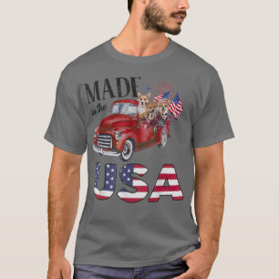 Corgi Hund 4. Juli Lkw hergestellt in den USA T-Shirt