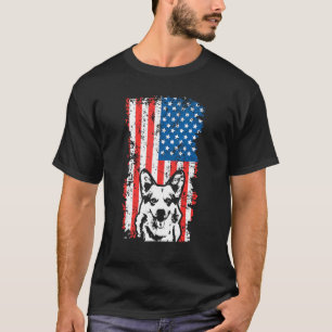 Corgi Hund Amerikanische Flagge 4. Juli T-Shirt