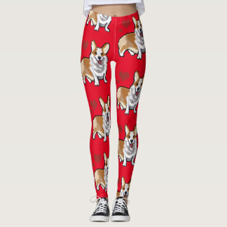 Corgi-Hund Cartoon-Leggings Leggings