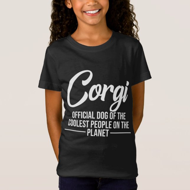 Corgi Hund der Coolststen Menschen - Funny Corgi L T-Shirt (Vorderseite)