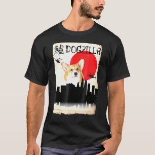 Corgi Hund Dogzilla T-Shirt