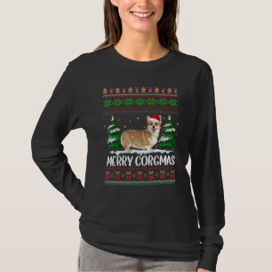 Corgi Hund Frohe Corgmas Weihnachtsmann Corgi häss T-Shirt
