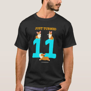 Corgi Hund Geburtstag 11 Jahre Alt Wurde Elf T-Shirt