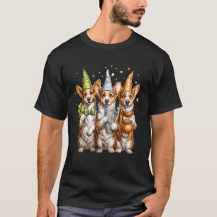 Corgi-Hund-Gnom Kleeblatt St. Patricks-Tag Pattys  T-Shirt