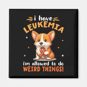 Corgi-Hund, ich habe Leukämie, ich darf seltsame D Magnet