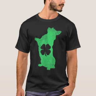 Corgi Hund Irisches Kleeblatt St. Patricks Tag Sai T-Shirt
